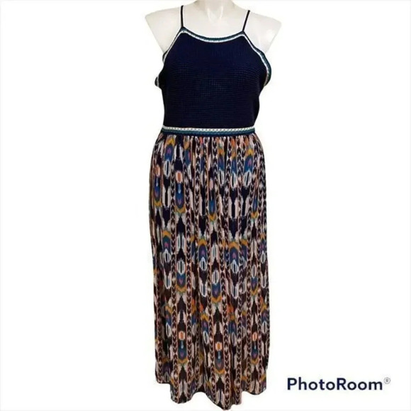Xhilaration sleeveless  Square Neck Strappy Crochet Top Maxi Dress - Picture 1 of 10